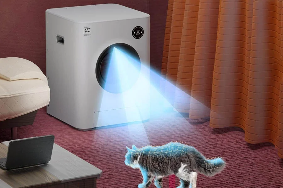 how does the litter robot work